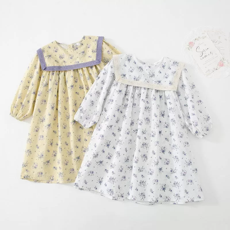 Baby Kid Girls Flower Print Dresses